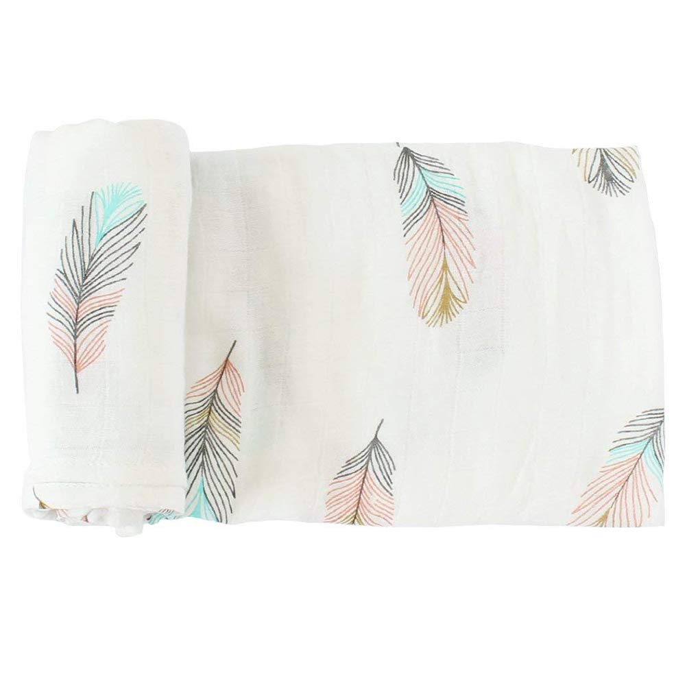 Design De Plumes Lange 1x1 Cm Musseline Couverture Demmaillotage Pour Bebe Couvertures Pour Bebe Couvertures D Emmaillotage Bebe Puericulture Schoolofbabywearing Com