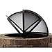 Hampton's Buzaar 40 Inch Fire Pit Easy Access Spark Screen