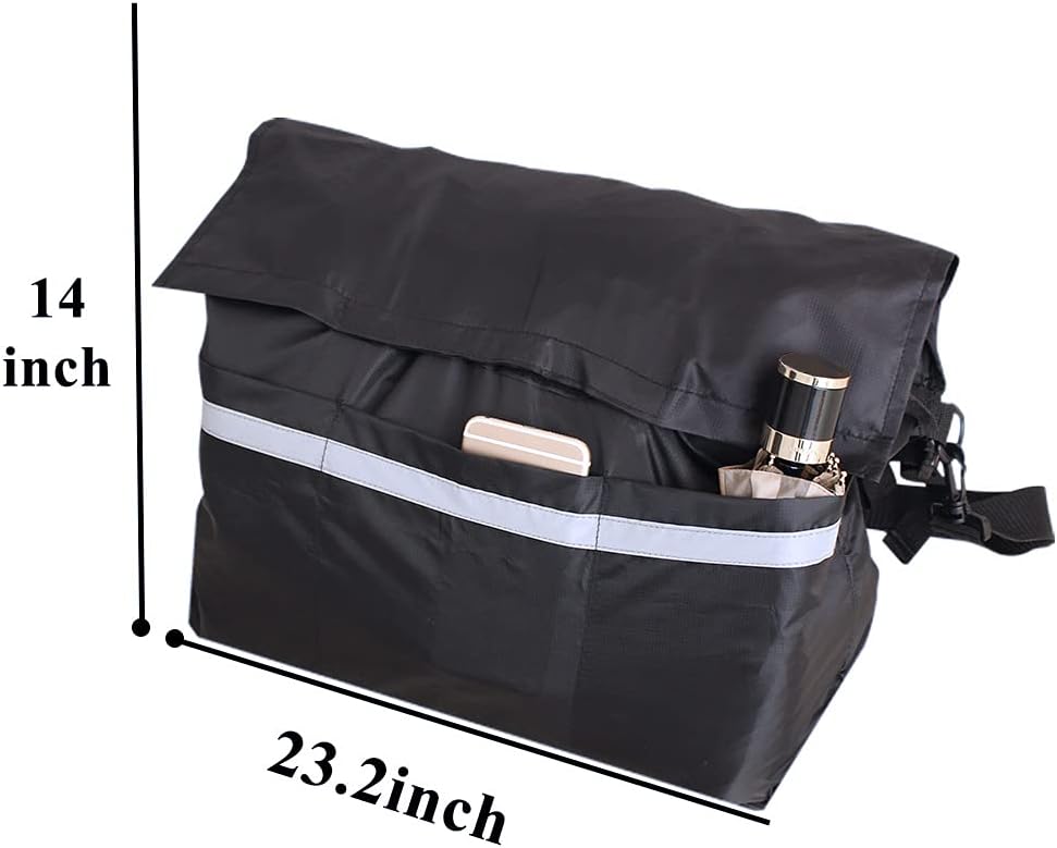 Wheelchair Back Bags and Accessories, Wheelchair Big Pack Large Capacity to Hang on Back Black Storage Organizers for Mothers Fathers Day Gifts for Home/Outdoor/Car (New Back Bag): Health & Personal Care