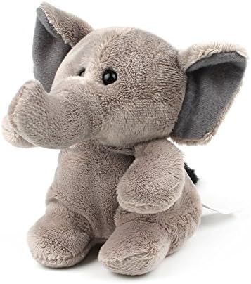4.7 inch Stuffed Elephant - Gray