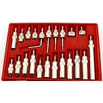KHCRAFT-Professional-Dial-Indicator-Magnetic-Base-Dial-Indicator-0-1x0001-Steel-Hardened-Magnetic-Base-130lb-Fine-Adjusted-Indicator-Points-Set-22-Piece-in-Blow-Mould-Case