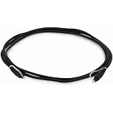 Monoprice S/PDIF (Toslink) Digital Optical Audio Cable, 5.0mm Outside Diameter, Gold Plated Ferrule, 6 Feet, Black