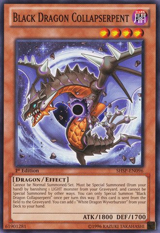 Yu-Gi-Oh! - Black Dragon Collapserpent (SHSP-EN096) - Shadow Specters - Unlimited Edition - Common