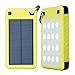 10000mAh Solar Charger, ZeroLemon SolarJuice 10000mAh Dual USB Port Portable Solar Battery Charger Outdoor Solar Power Charger for iPhone 7, Galaxy Note 5 and More