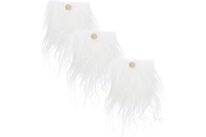 OFFSCH 1set Gnomes Faux Beard Craft Pre-cut Gnome Beards Beads for Holiday Decoration for Christmas Party