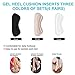 Heel Cushion Inserts, Heel Grips Reusable Self-Adhesive Shoe Inserts Liners for Men's and Women's Shoes too big, Shoe Pads for Preventing Heel Slipping, Rubbing, Non-Slip Comfortable Heel Pads-6 Pairs