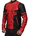 Deadpools Jacket in Red And Black Leather XL