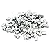 TOUHIA Aluminum Crimping Loop Sleeve for 1mm Diameter Wire Rope and Cable(100Pcs)