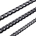 jonline24h Mens Stainless Steel Necklace Chain 18-30inches Black 6.5mm(20)