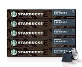 Starbucks by Nespresso, Espresso Dark Roast (50-count single serve capsules, compatible with Nespresso Original Line System)