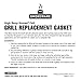 Nomex High-Temp Grill Replacement Gasket for Large Big Green Egg (R)