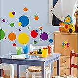 RoomMates Colorful Dots Peel and Stick Wall Decals - RMK1248SCS