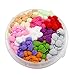 Pom Pom Trim 24yards 10mm Ball Fringe Ribbon Sewing Lace (12colors/Pack 2yards/Color)