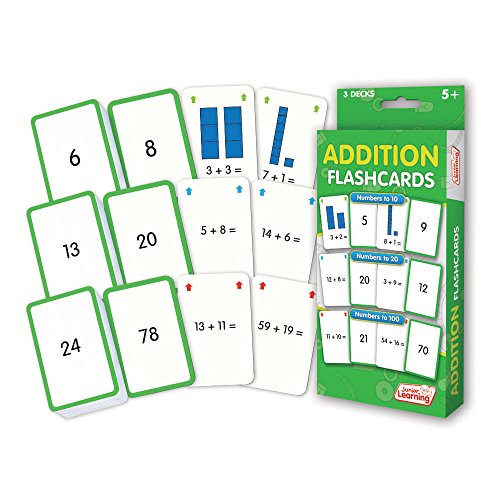 Junior learning addition flash cards