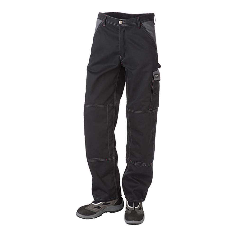 J.A.K. 920651116 Series 9206 65% Polyester/35% Cotton Trousers Black/Grey, 64 R (46/32) Size