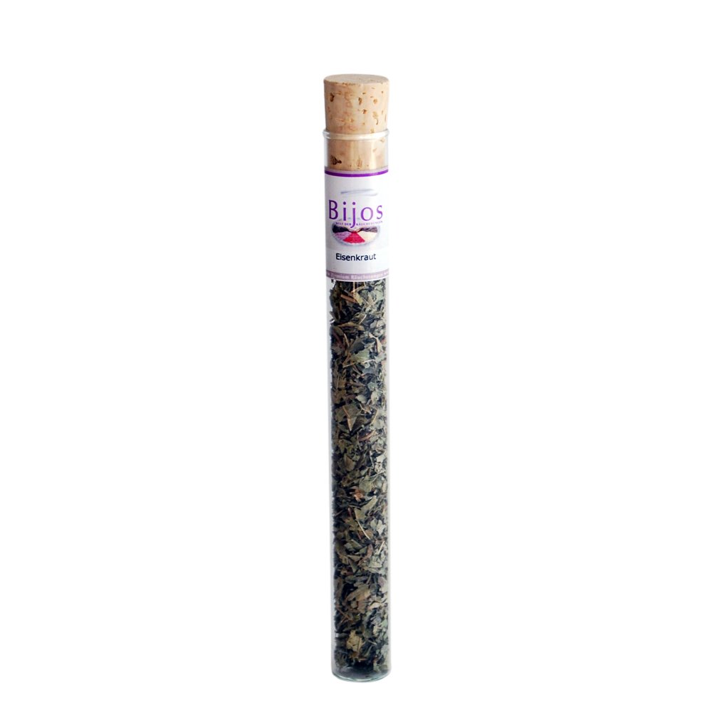 Bijos incense in 35 ml glass tube, native herbs VERBENA – supports justice and diplomatic skills