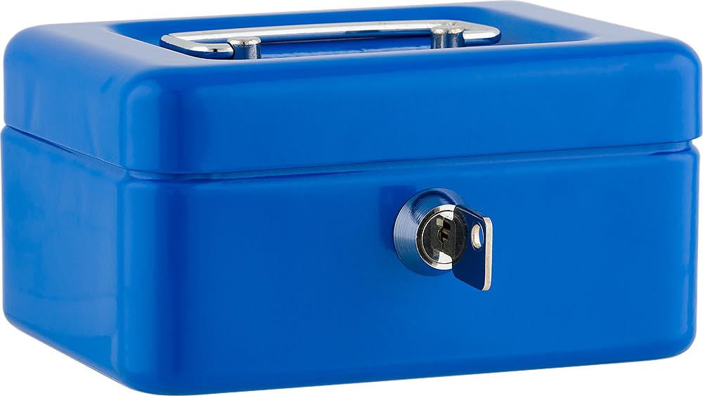 Sax Cash Box B 15.2 x H 8 x T 11.5 cm Blue
