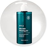 AVCA Ultra Mild Cleansing Gel Face Wash 300 mL (10.14 fl oz) - Gentle Hydrating Cleanser, Hyaluronic Acid & Niacinamide, Heartleaf Extract, Low-Irritation Foaming Rinse