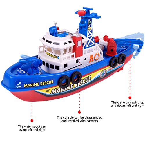Electric Boats for Kids, Children's Electric Fire Boats Creative Music