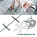 10 Pack Shower Drain Protector Hair Catcher, Drain Clog Remover,Flower Shower Hair Cleaning Chain for Bathroom, Kitchen, Bathtub（White）