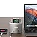 Oittm Charging Stand for Apple Watch Series 4 [2 in 1 Bracket Power Dock] 4-Port USB Charging Station w/Phone Holder for iPhone Xs, Xs Max, Xr, X, 8 Plus, 7, 6 Plus, iWatch 4/3/2/1 (Grey)