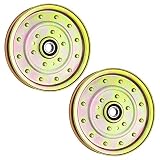 8TEN Flat Idler Pulley for Exmark Lazer Z AS AC HP Toro Z Master 1-633109 116-4667 52 Inch 60 Inch 72 Inch Decks 2 Pack