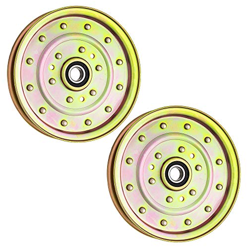 8TEN Flat Idler Pulley for Exmark Lazer Z AS AC HP Toro Z Master 1-633109 116-4667 52 Inch 60 Inch 72 Inch Decks 2 Pack