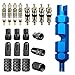 SINGARE Tire Repair Kits:1pcs Valve Core Tool+4pcs Presta Valve core, 4pcs Schrader Valve core+4pcs Bike Valve Adapter,4Pcs Fresta Valve Cap+4Pcs Schrader Valve Cap (Car Adapt)