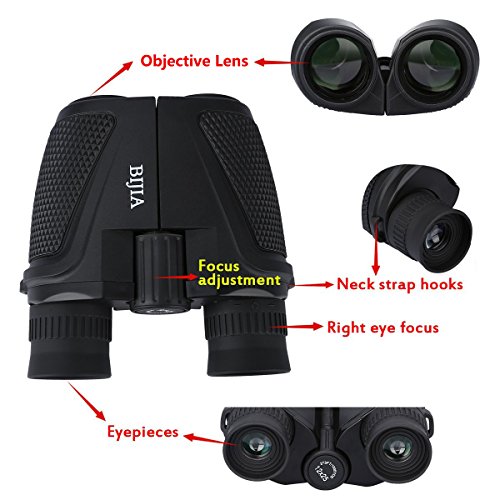 G4Free-12x25-Compact-BinocularsBAK4Green-LensLarge-Eyepiece-Super-High-Powered-Field-Surveillance-Binoculars
