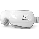 klobela Eye Massager with Heat&Bluetooth Music,Eye Care Device for Migraine,Heated Eye mask for Relaxation,Reduce Strain,Improve Sleep,Ideal Gift for Men/Women,White