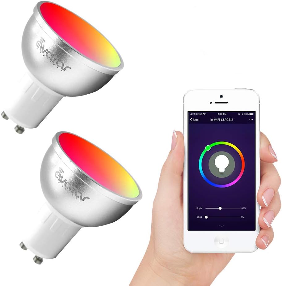 GU10 WiFi Smart Bulb, LED Light Bulbs with APP Remote Control, No Hub