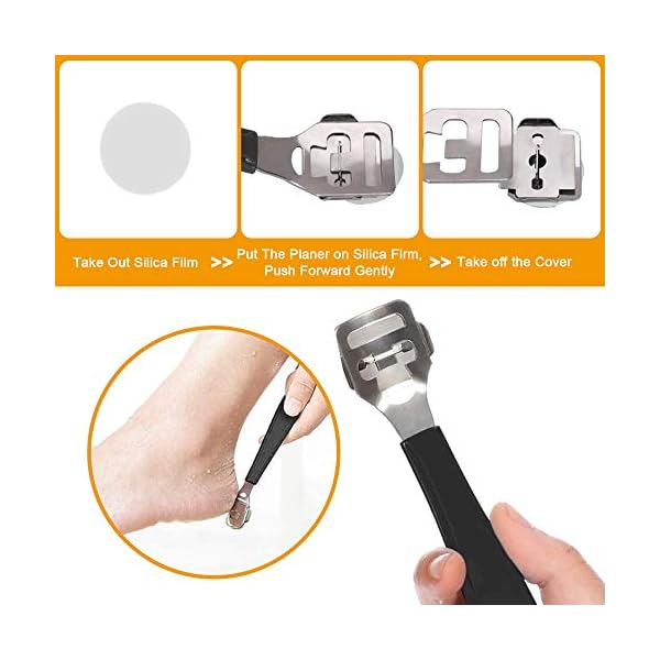 Foot Files for Hard Skin –Professional Pedicure Set [Pack of 15] Foot File Set, Stainless Steel Foot File Clean Foot…