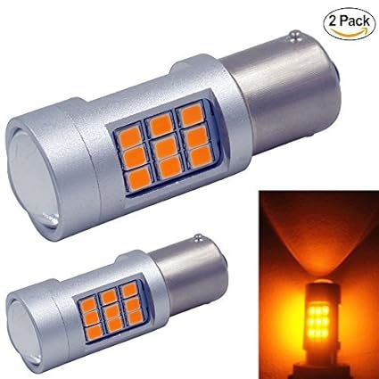 ZHOL 2PCS 2835 30-SMD 1156 7506 1003 1141 LED Car Light Bulb Amber,755LM 3500K