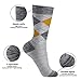 OKISS Mens Dress Cotton Socks Fashion Patterned Argyle Socks &Formal Business Socks Classic Cotton Dress Casual Socks for Men