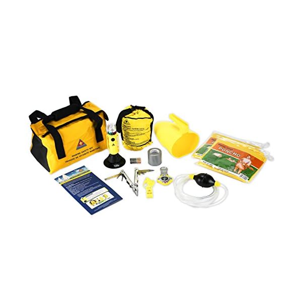 Treksafe-Marine-Safety-Kit-15-Pieces-including-LED-Navigation-Light-Waterproof-Floating-Bag-and-Multi-Tool