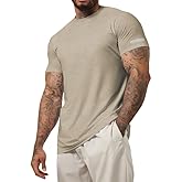 JVVOO ERR Men's Muscle Shirt Casual Short Sleeve with Reflective Strip Gym Workout Athletic Quick Dry Tees Shirts Bean Green XL