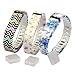 Generic Replacement Wrist Band for Fitbit Flex with Secure Fasteners Sleeve and Metal Clasps Small Pack of 3