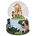 Elanze Designs Giraffes Zebras and Elephants 100MM Sturdy Wind Up Music Glitter Water Snow Globe Tabletop Dresser Nightstand Figurine Decoration Plays Tune Born Free