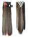 8PCS 24-26 inches Highlight Straight Wavy Curly Full Head Clip In Hair Extensions 18Clips Women Lady Hairpiece (26