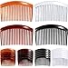 Gejoy 24 Pieces Hair Comb Plastic Hair Side Combs Straight Teeth Hair Clip Comb Bridal Wedding Veil Comb for Fine Hair