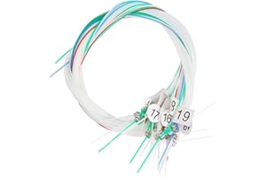 Milisten 19-string Nylon Lyre Harp Strings Replacement Kit Numbered Markings, Practical Lyre Accessories for Stringed Instrum