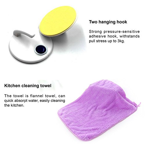 LIVEHITOP Cast Iron Cleaner Set 9 Packs, XL 8x6 Stainless Steel Scrubber, Pan Scraper Plastic Set Tool and Silicone Hot Handle Holder for Cast Iron Skillets Frying Pans, Gifts for Kitchen Home