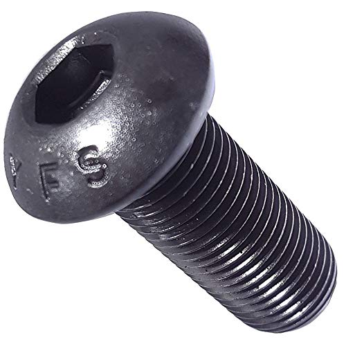 3 8 16 Button Head Socket Cap Screws Alloy Steel Grade 8 Black Oxide