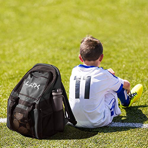 LUX Soccer Backpack with Ball Holder Compartment for Sports Men Team
