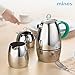 Minos Stainless Steel Sugar Bowl With Lid - 8.5 OZ - Condiment Server - Serving Coffee And Tea On Table
