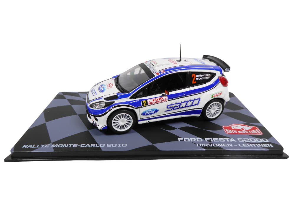 OPO 10 - Rally car 1/43 compatible with Ford Fiesta S2000 Monte Carlo 2010 Hirvonen Lehtinen - BR48