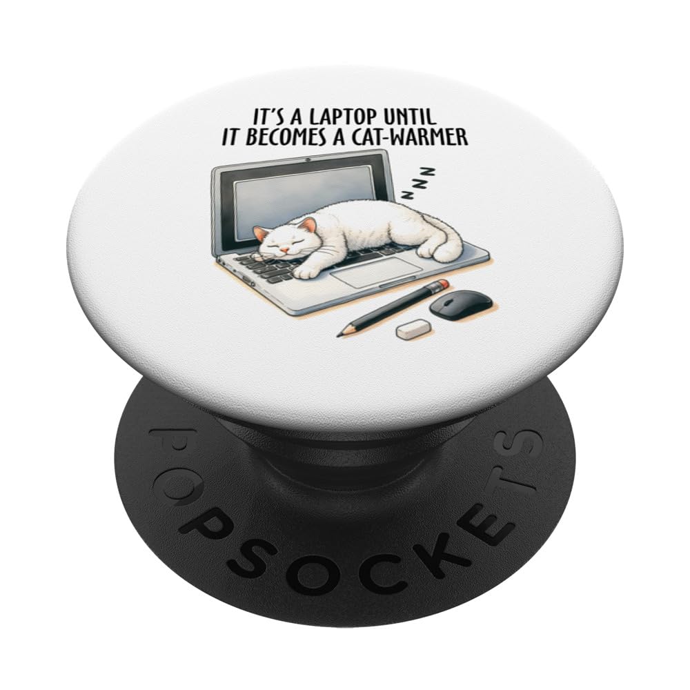funny animal cute cat quote PopSockets Swappable PopGrip