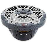 DS18 CF10SUB Black 10 Inch 10" Hydro Marine/ATV/UTV Weather Proof Subwoofer (with Integrated RGB Lights-600W Max/300W RMS)