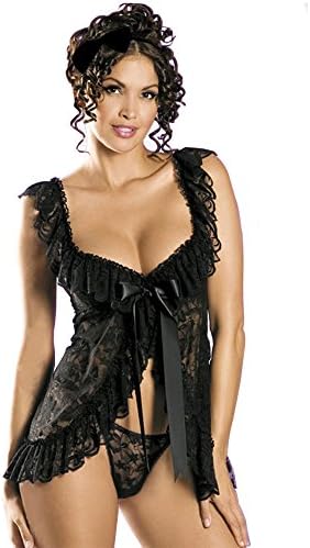 ShuQiaoSi Women’s Nightgown Plus Size Sexy Lace Babydoll Chemise Slip Nighty Dress Sleepwear,S-6XL (3XL)