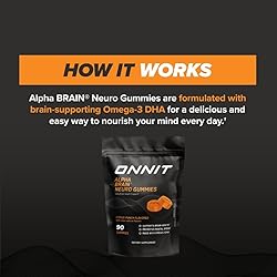 ONNIT Alpha Brain Neuro Focus Gummies - Vegan